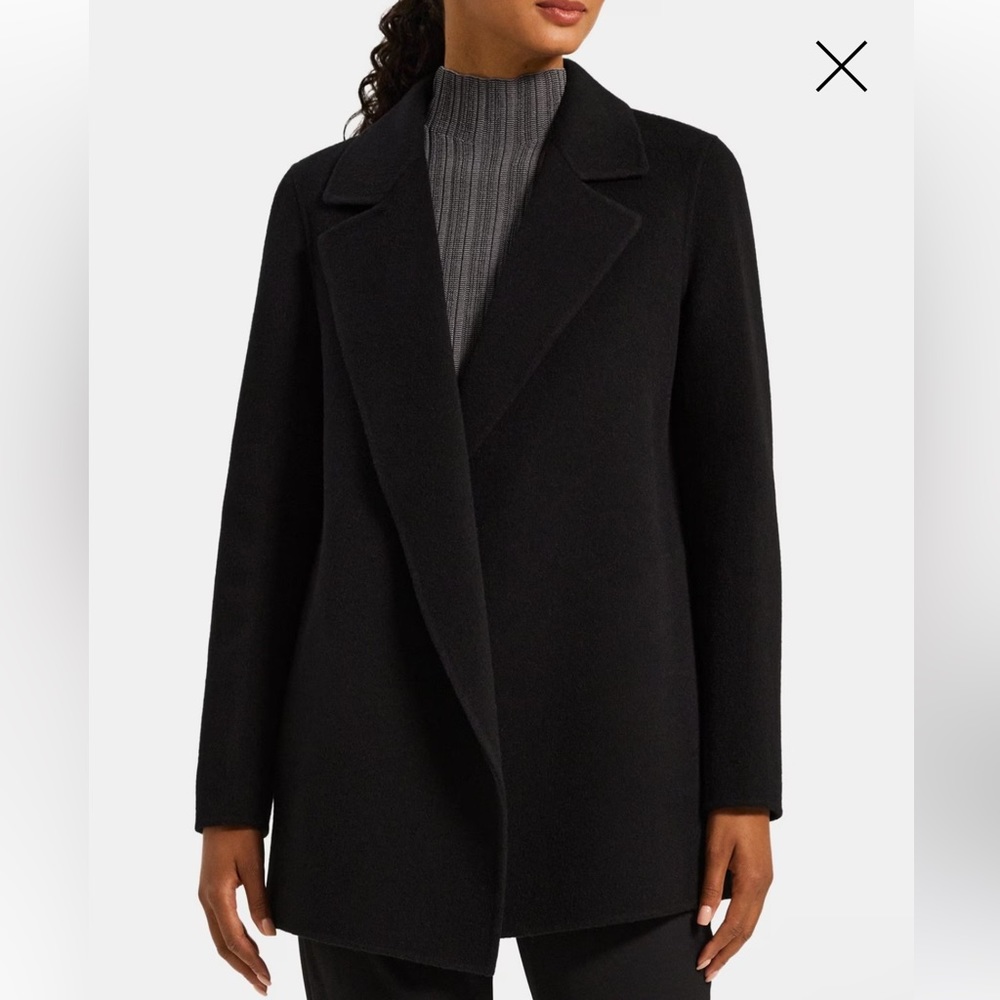Theory Open Front Coat In Double-Face Wool-Cashme… - image 1